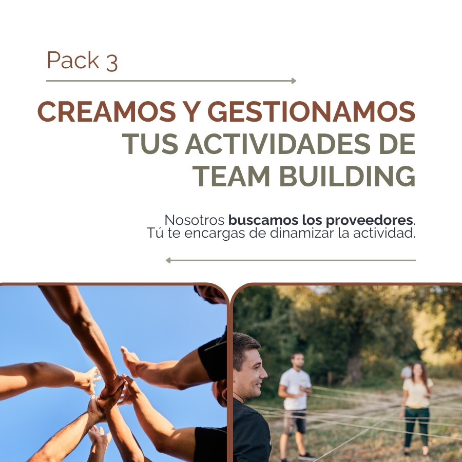 Pack 3: Creación y gestión de Team Building (A Distancia)